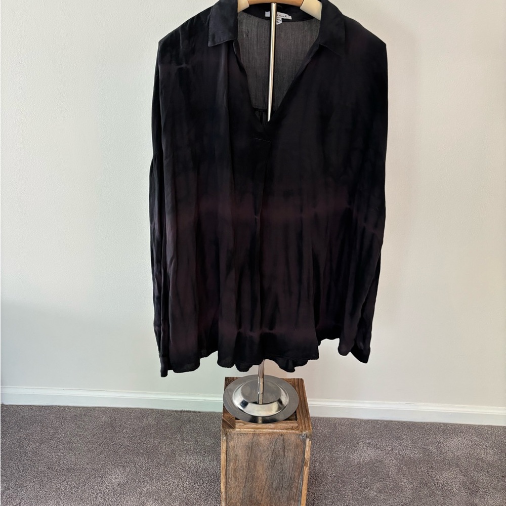 White Birch Black Casual Button Down Shirt